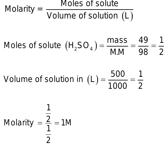 molarity of h2so4