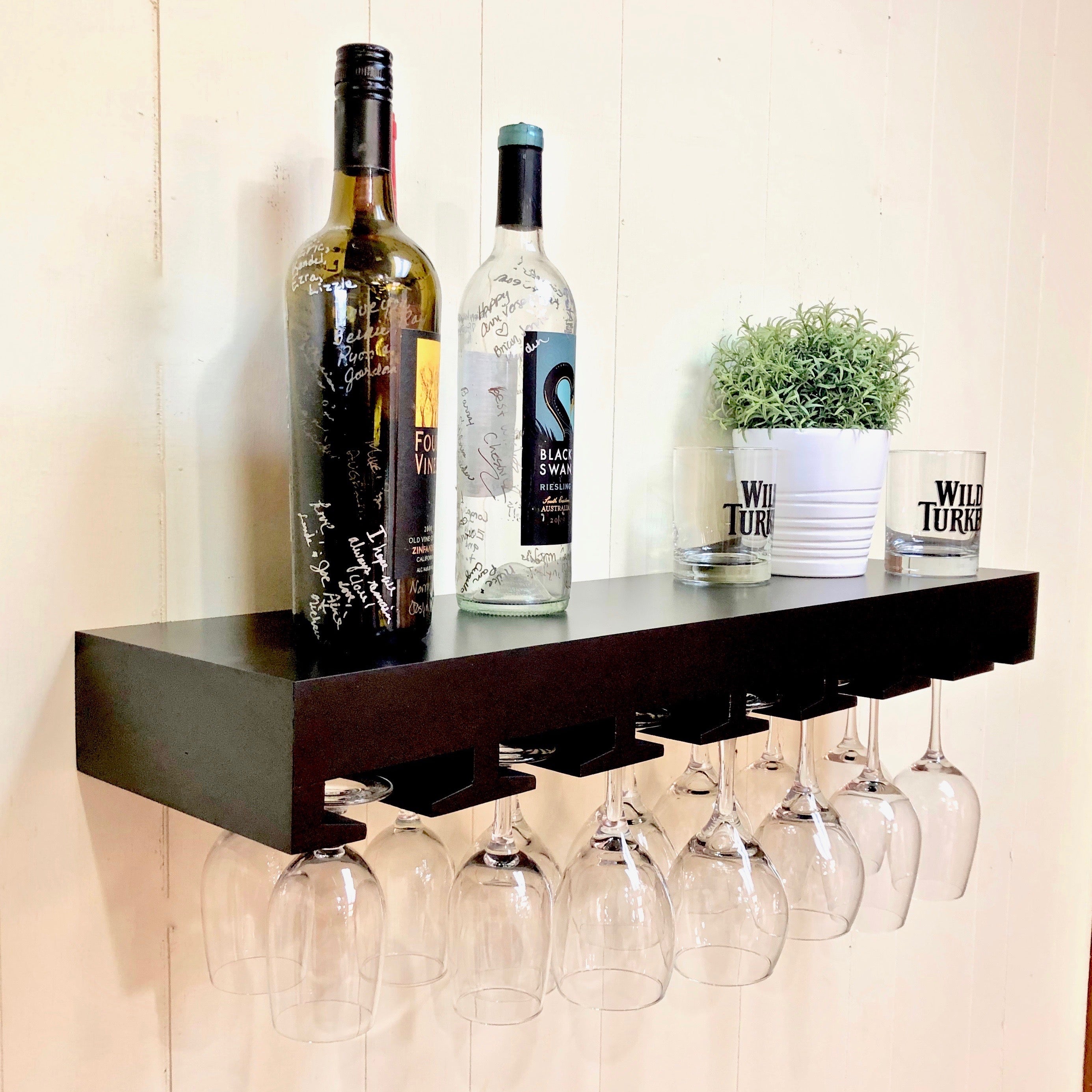 floating wine rack