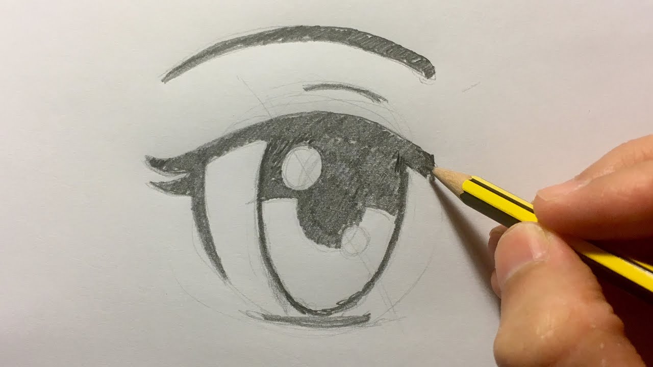 como hacer ojos de anime