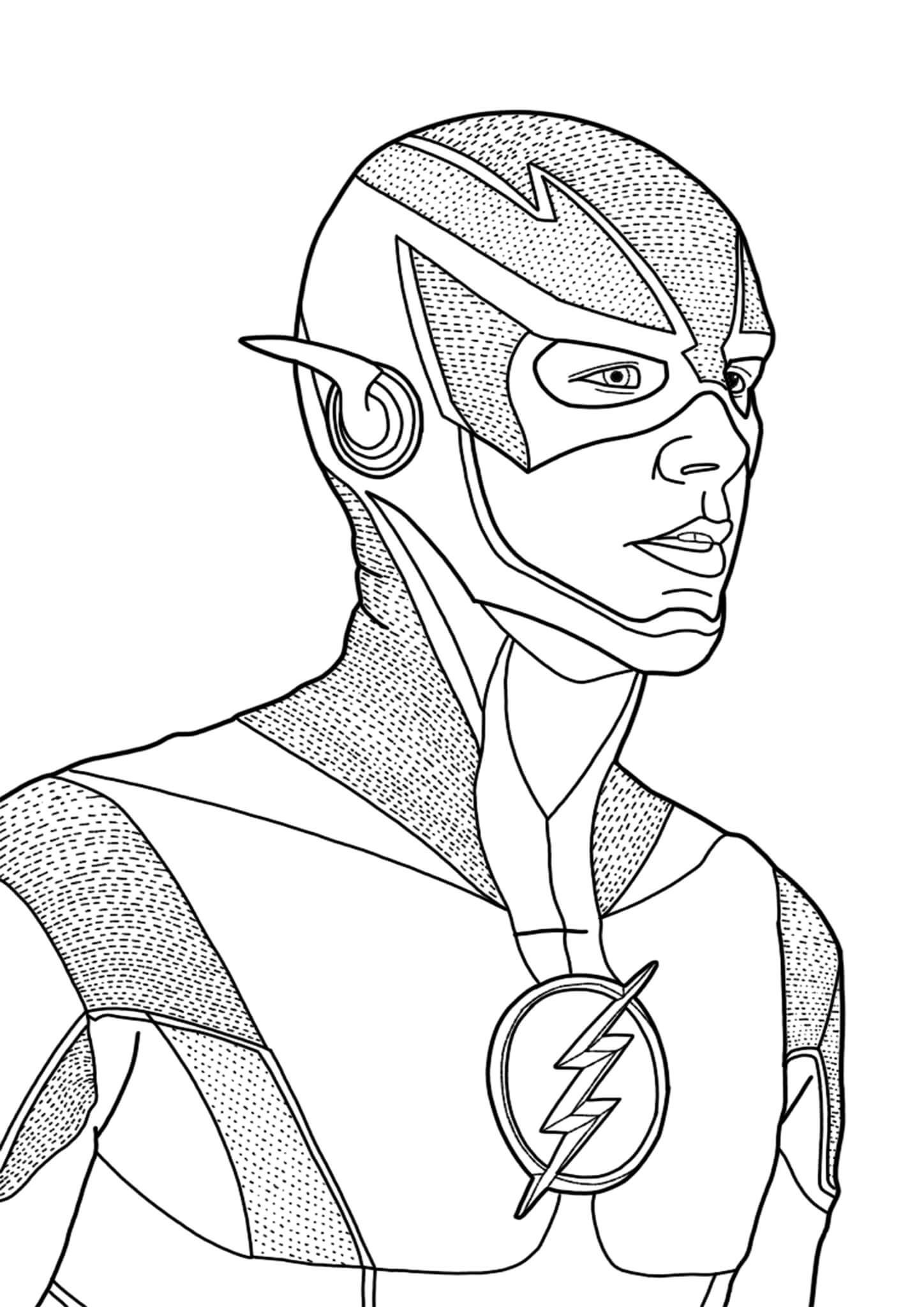 the flash coloring pages