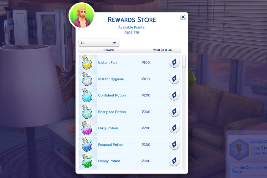 sims 4 satisfaction points cheat