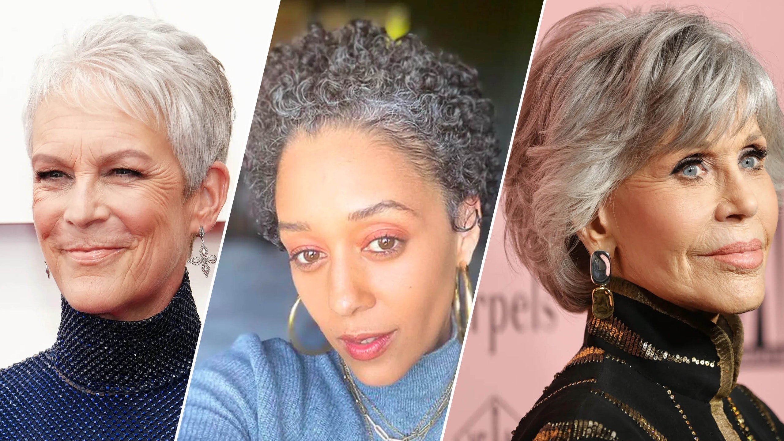 short greying hairstyles