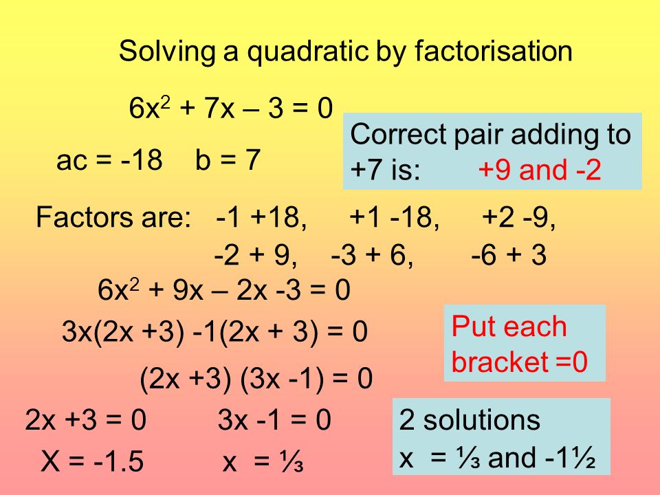 6x 2 3 7x factorise