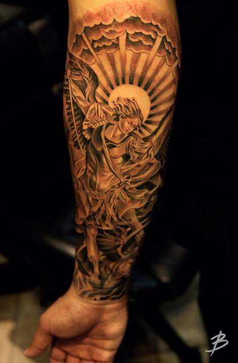 saint michael tattoo