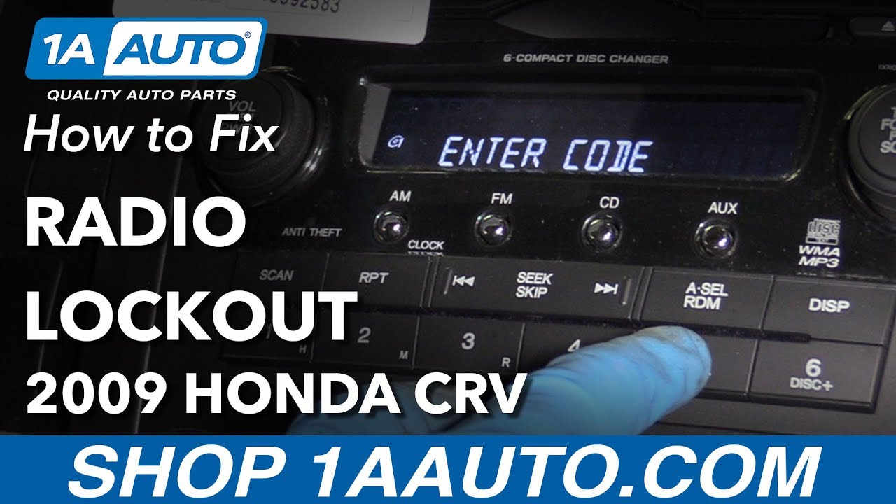 2008 honda crv radio code