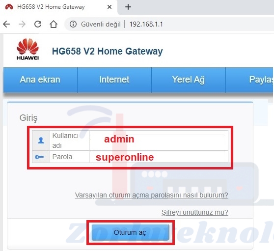 huawei hg658 v2 arayüz