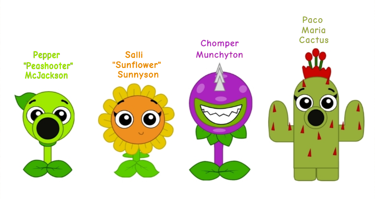 plants vs zombies characters