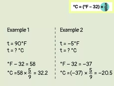 5 degrees c to f