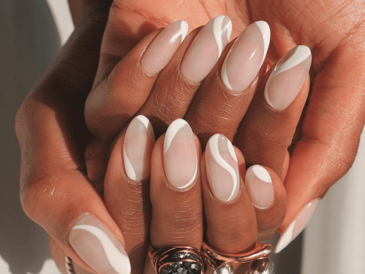 plain cute nails