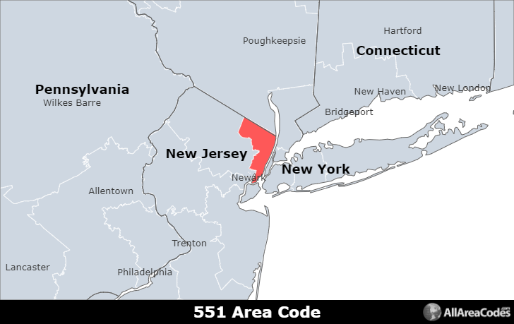 551 area code