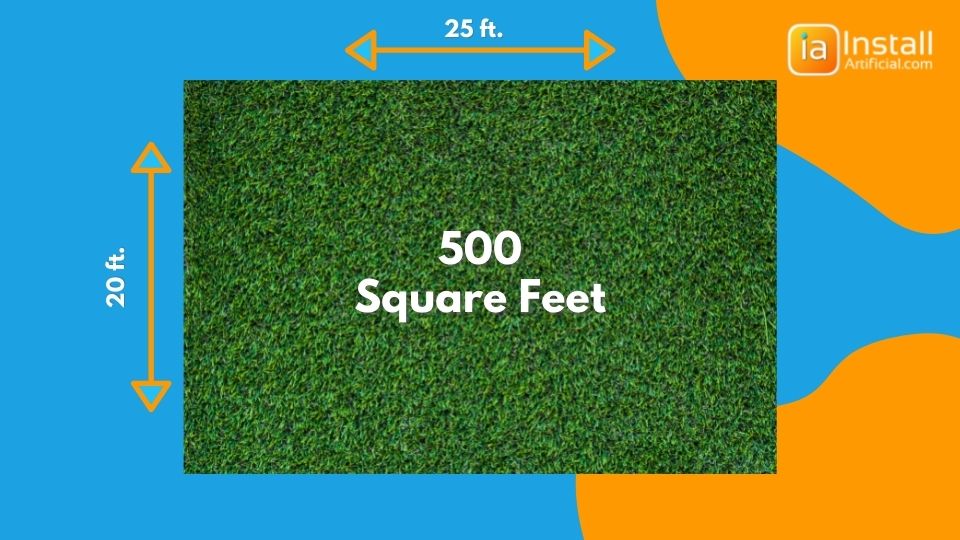 how big is 1000 square feet lawn