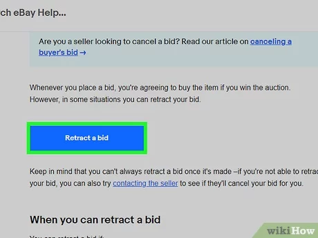 how to revoke bid on ebay