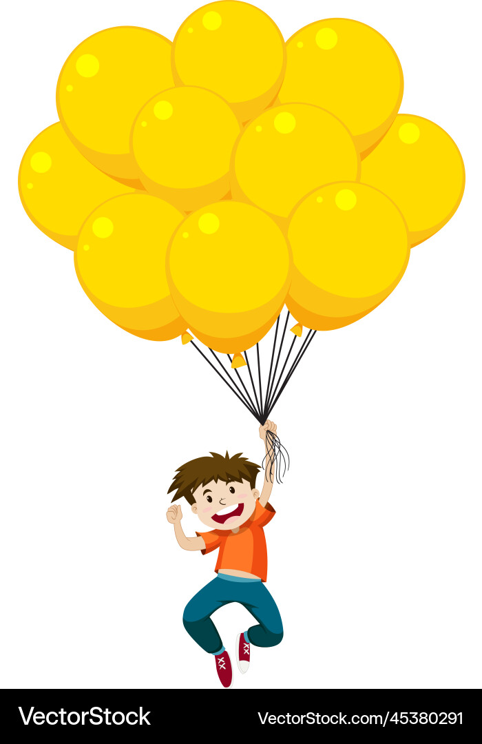 yellow balloon clipart