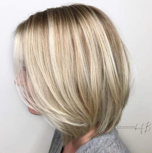 medium length layered bob hairstyles