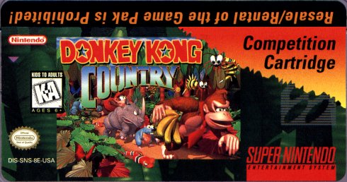 donkey kong country competition cartridge