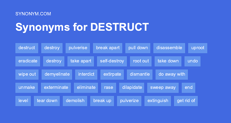 destructive synonyms