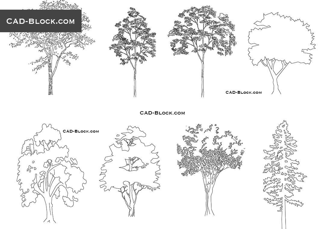 autocad trees