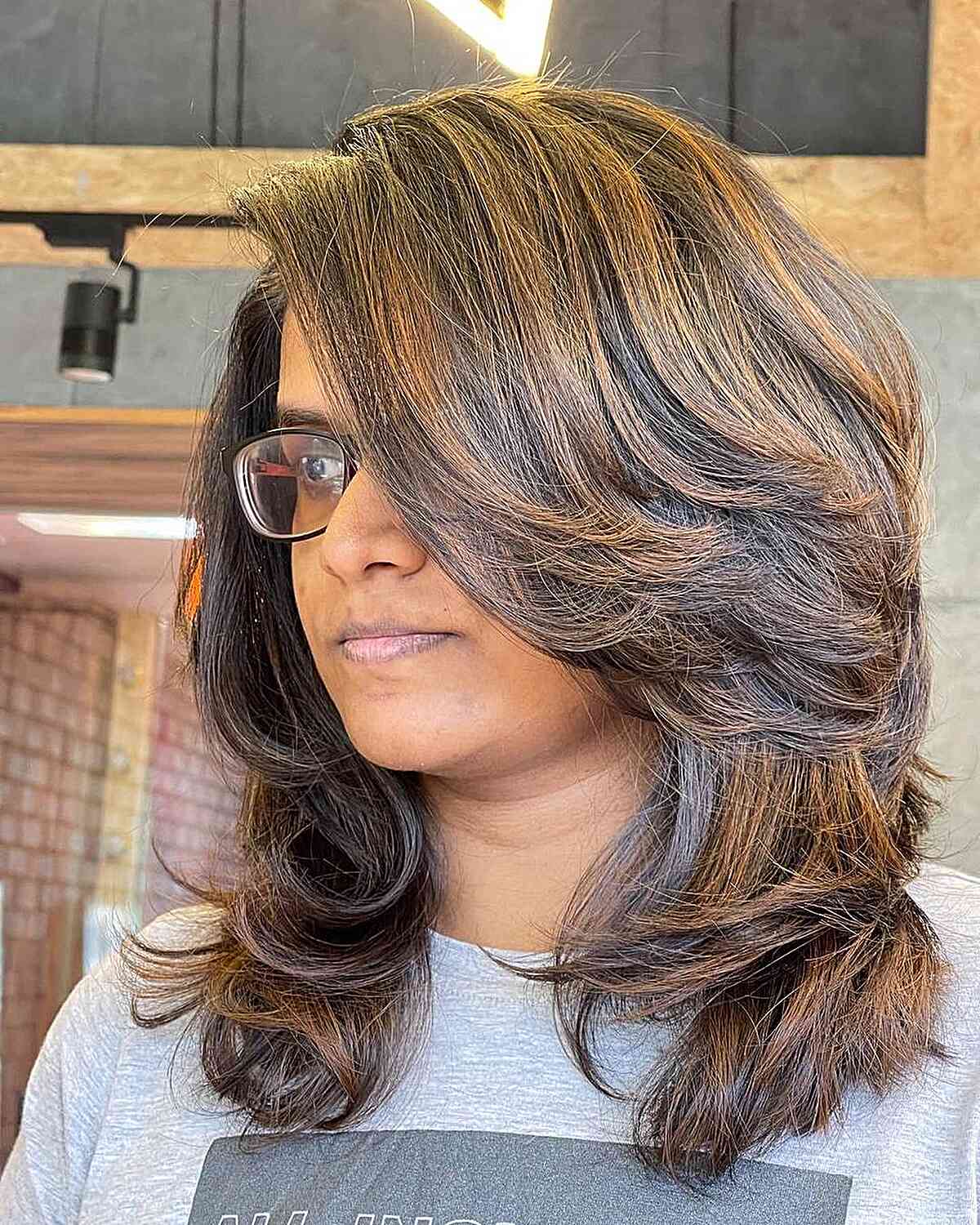 layered hairstyles for medium length hair