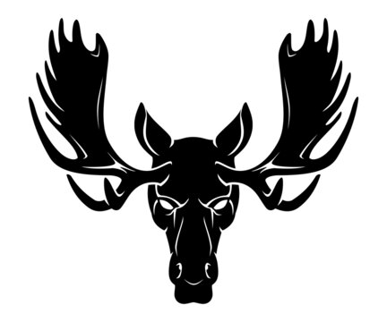 moose silhouette head