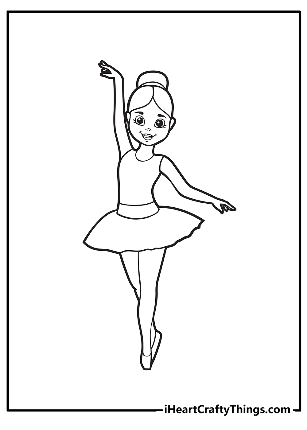 ballerina coloring sheet