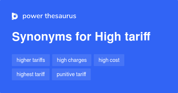 tariff synonym