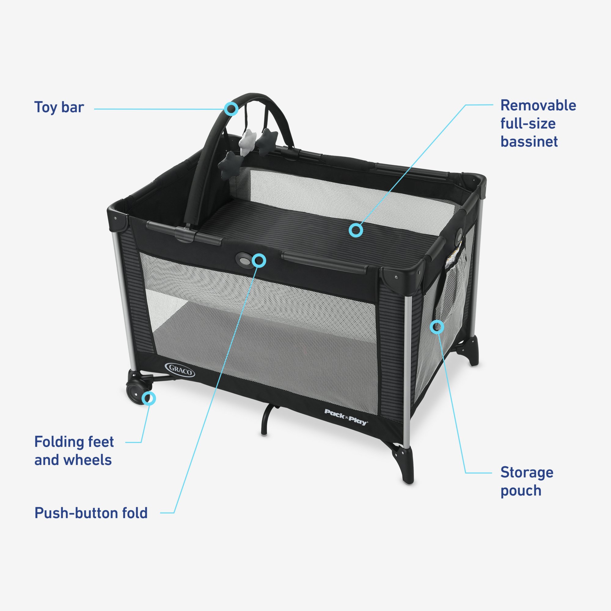 graco pack and play mattress dimensions