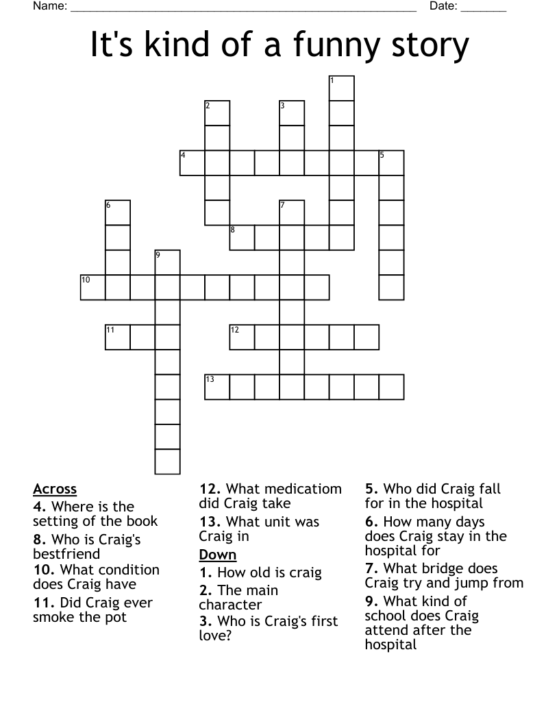 funniest crossword clues