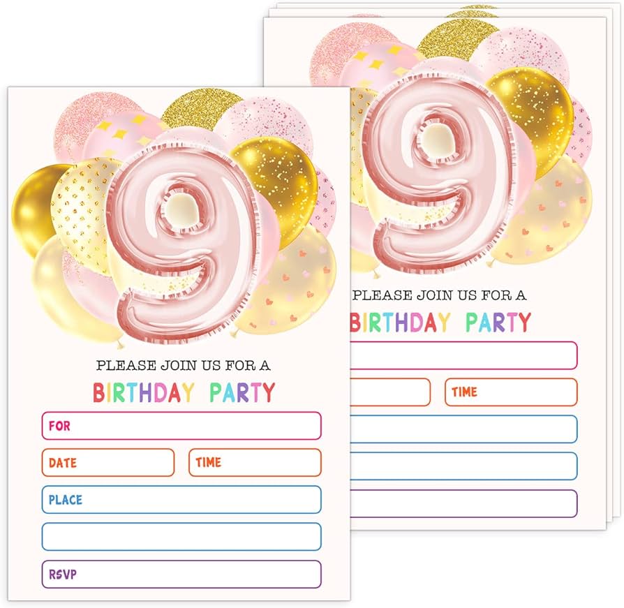 invitaciones de cumpleaños para niñas