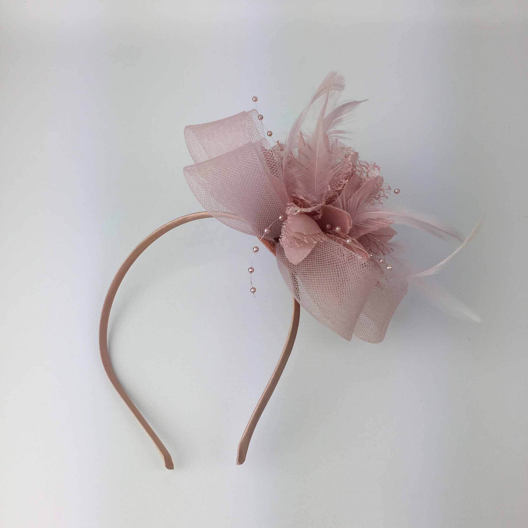 pink headband fascinator