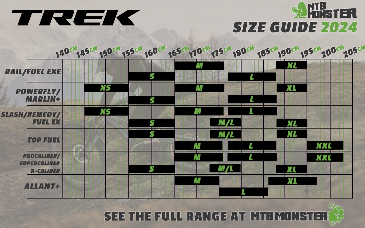 trek size chart