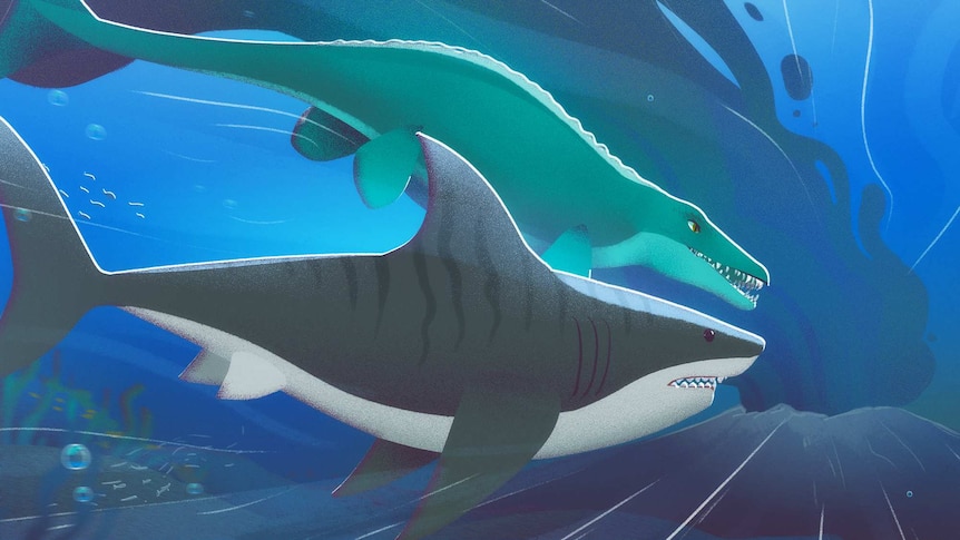 mosasaurus vs megalodon