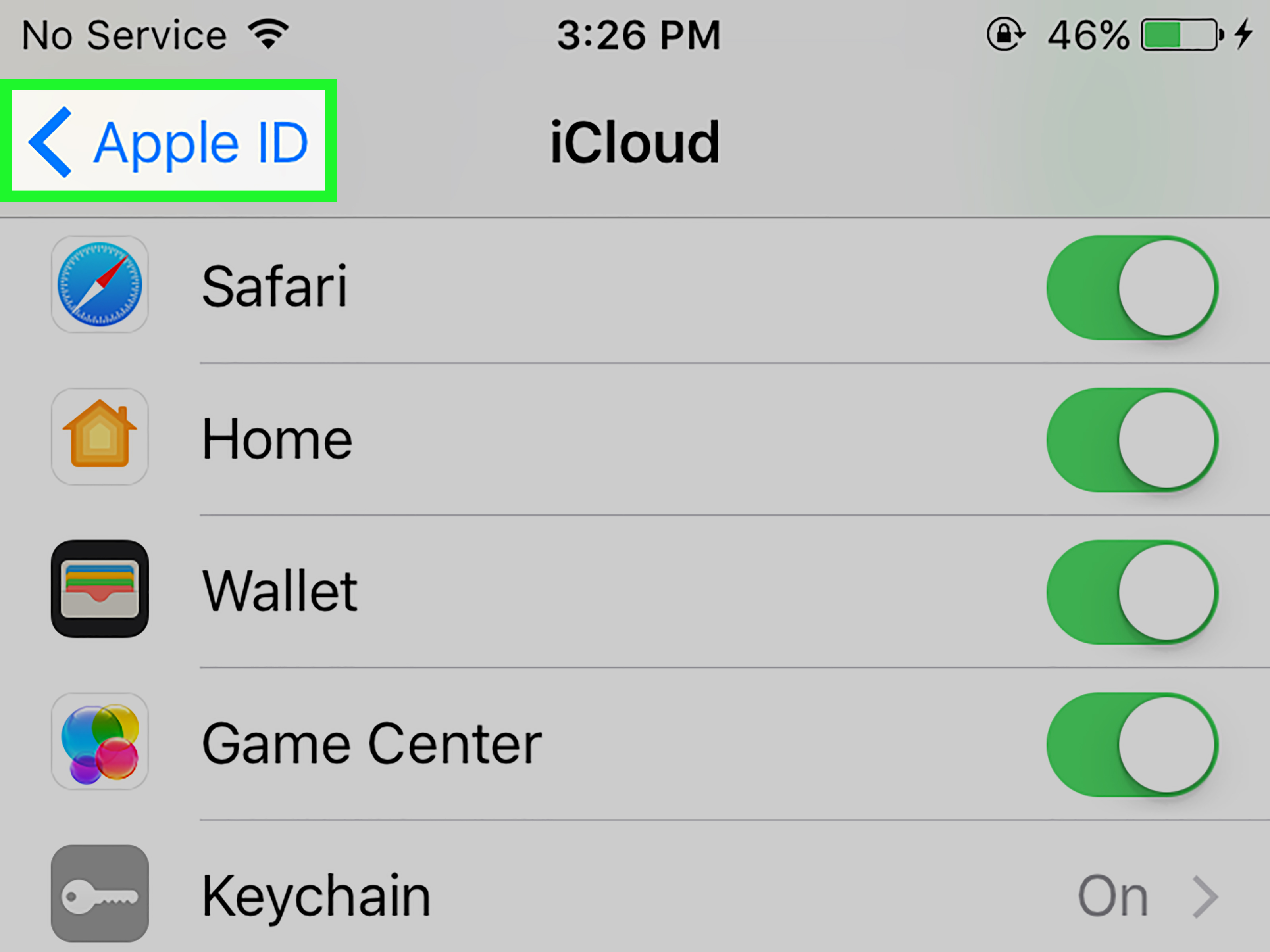 set up icloud