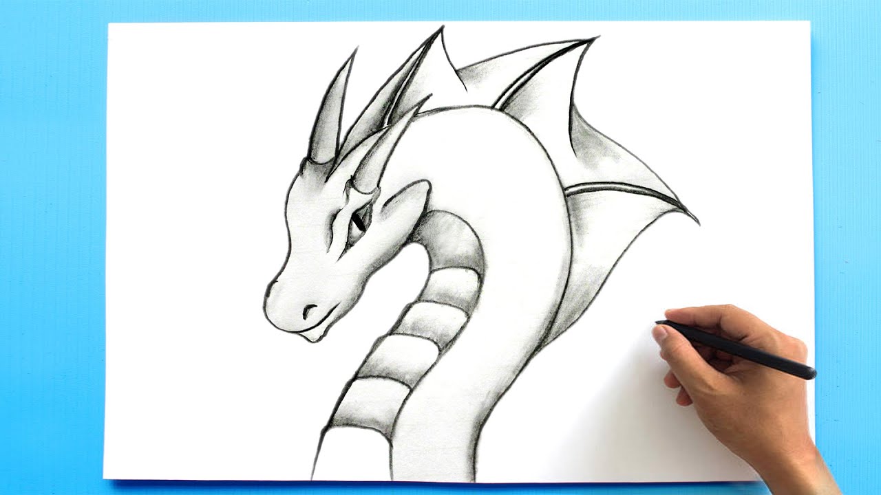 how to easily draw a dragon