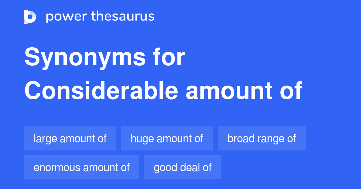 amount synoym