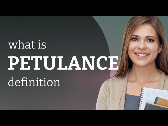 petulance meaning