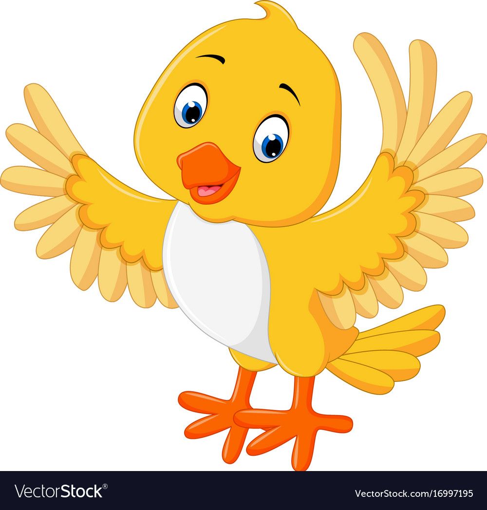 yellow bird clipart