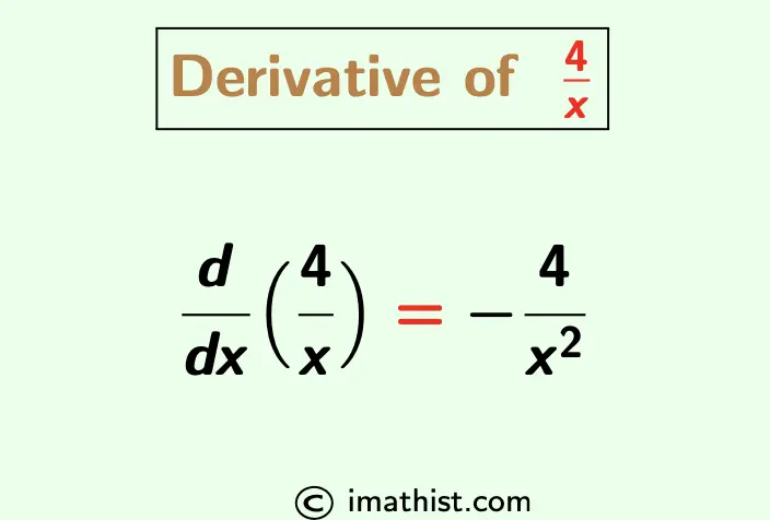 derivative x/4