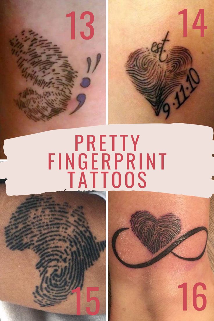 thumbprint tattoo ideas