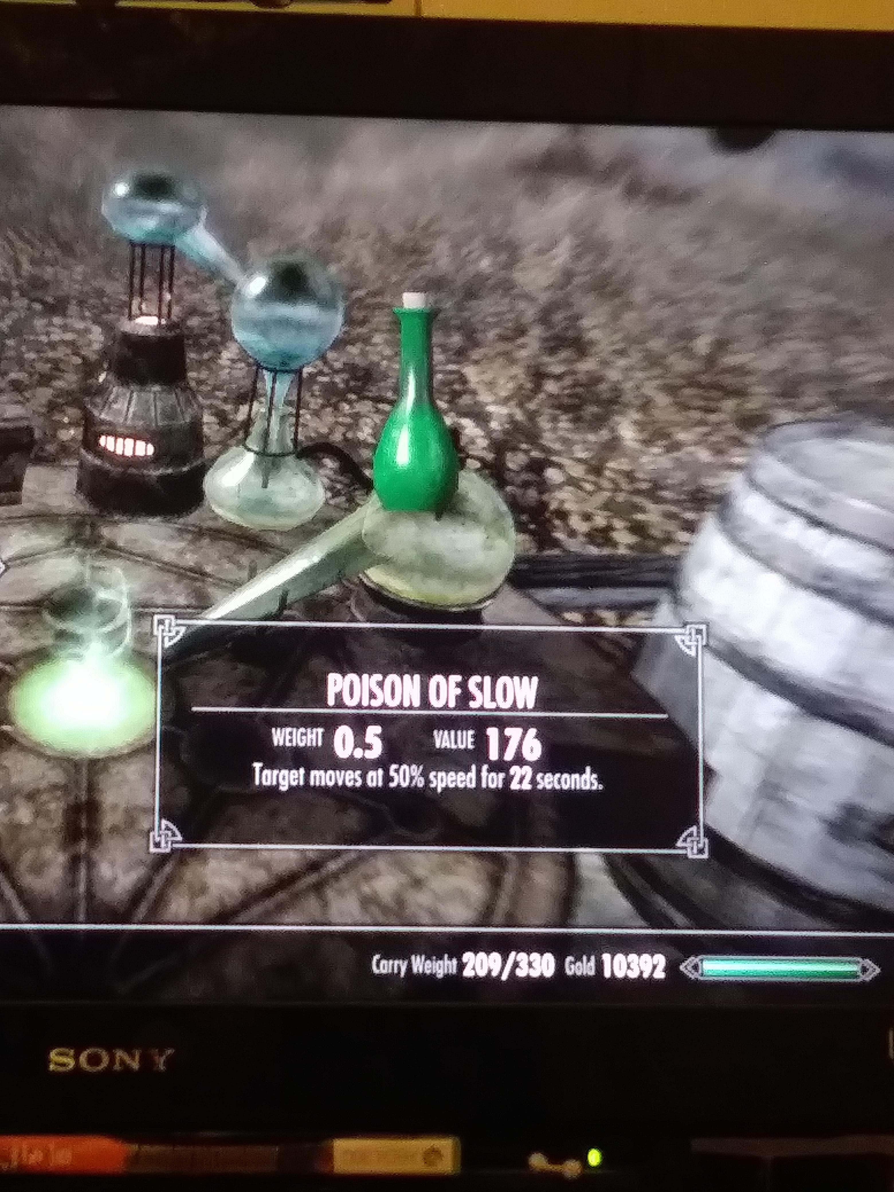 skyrim slow potion