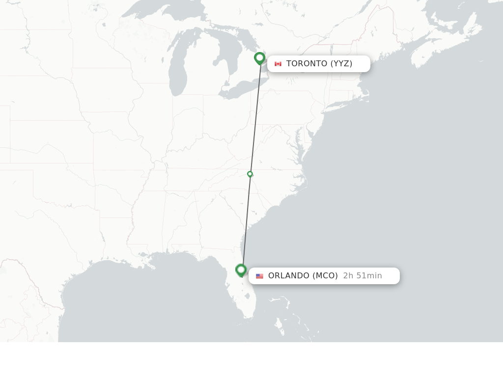 direct flights from toronto to orlando