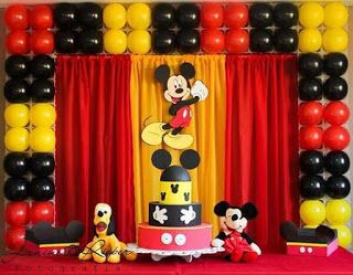 decoracion de cumpleaños de mickey mouse