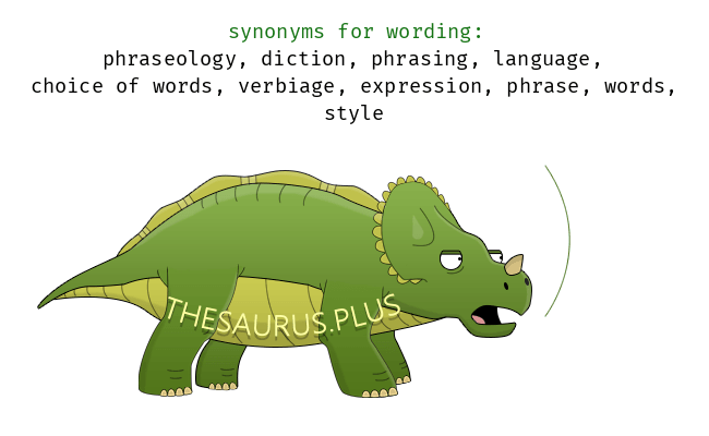 wording thesaurus