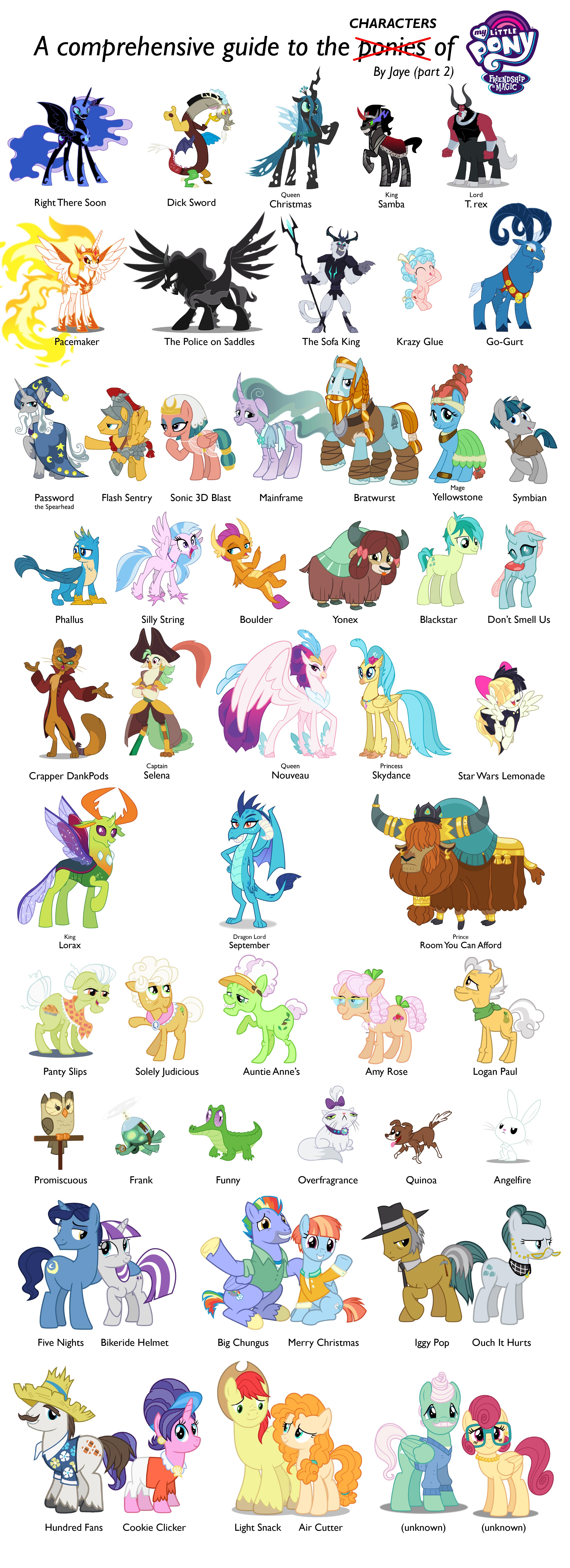 my little pony pony names