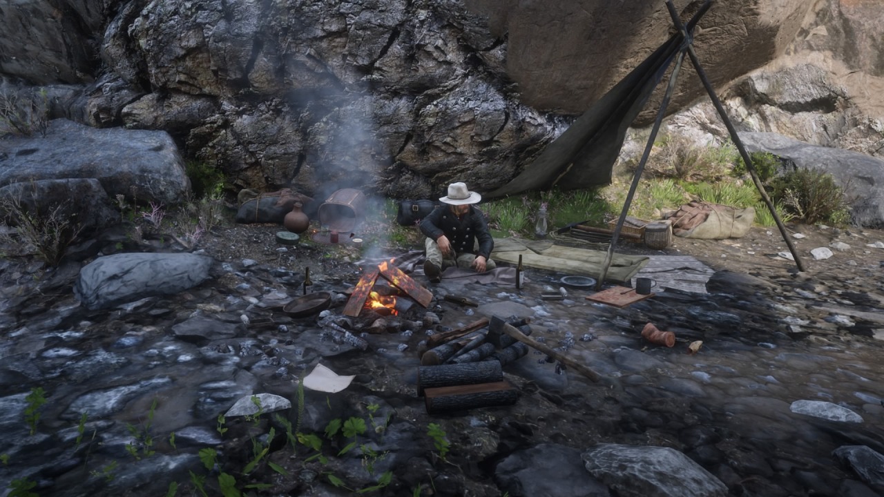 micahs camp near strawberry rdr2