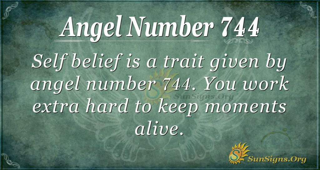 744 angel number meaning love