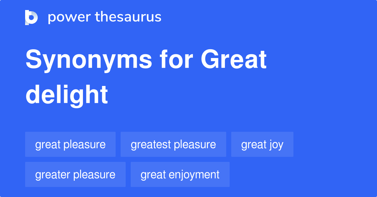 synonyms for delighted