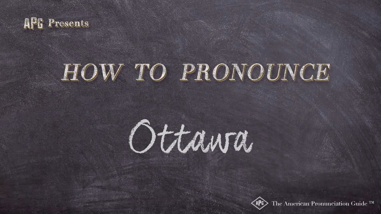 ottawa pronunciation