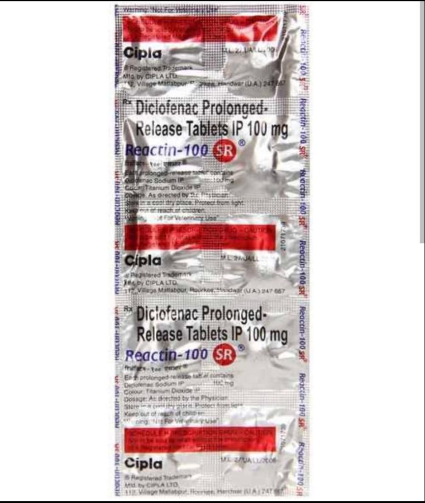 diclofenac prolonged release tablets ip 100mg