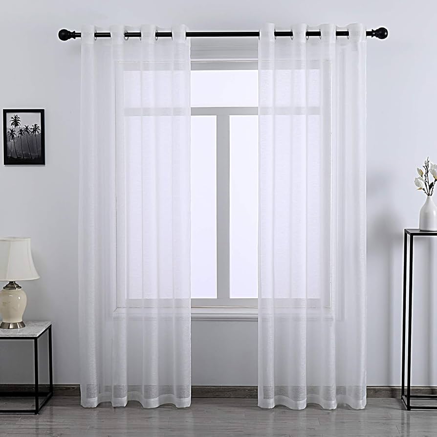 long voile curtains