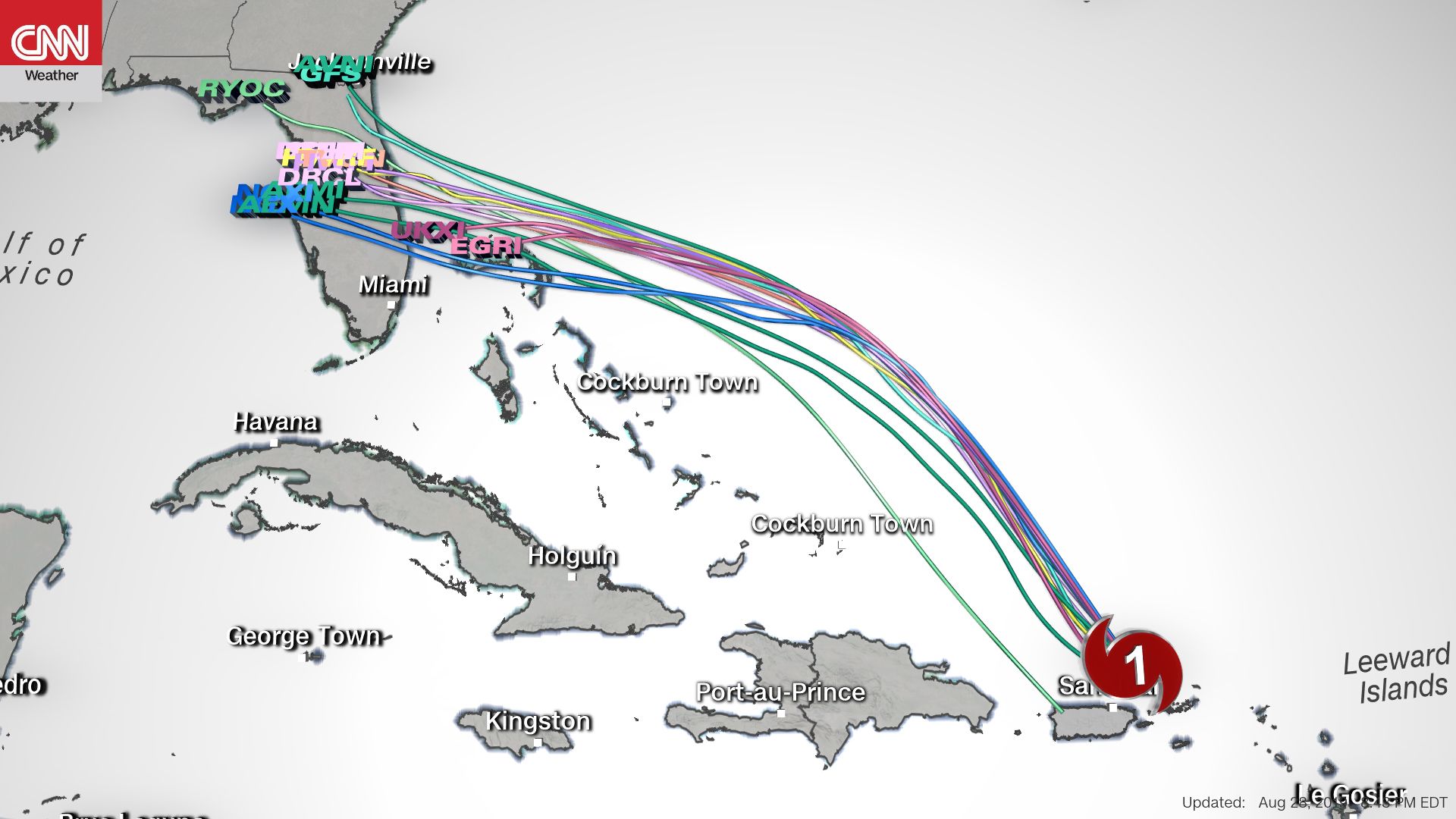 hurricane otis spaghetti models